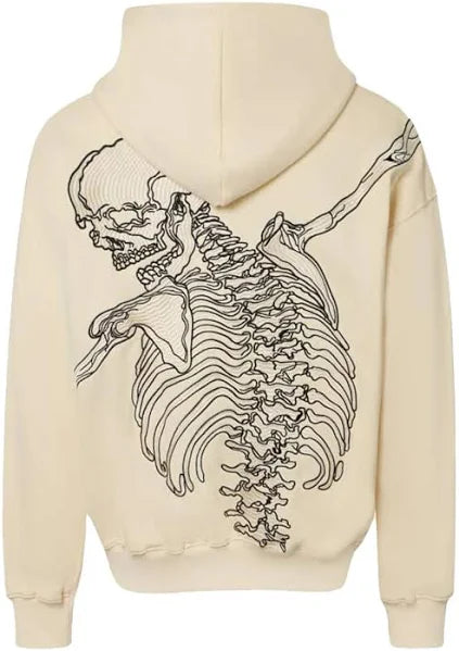 Godspeed Cream Skeleton 'ROD' Hoodie