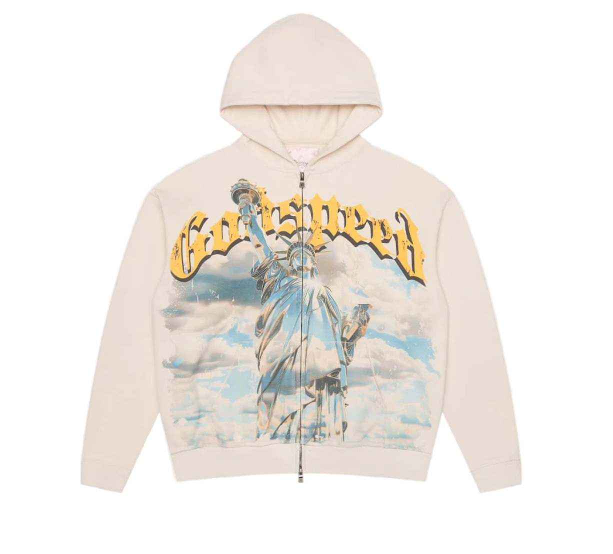 GODSPEED Chrome Liberty Zip Hoodie V2 Bone