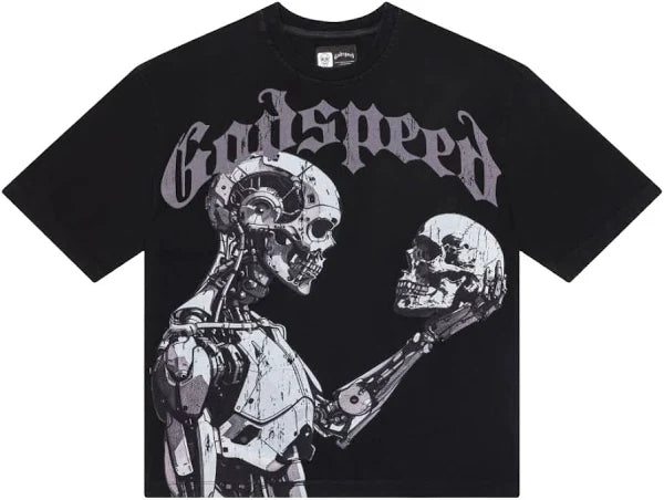 Godspeed Mankind-Vs-Ai-Iii-Short-Sleeve-Black-Grey