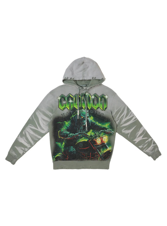 FIRST ROW - CAUTION NOT SO QUIET GHOST RIDER HOODIE