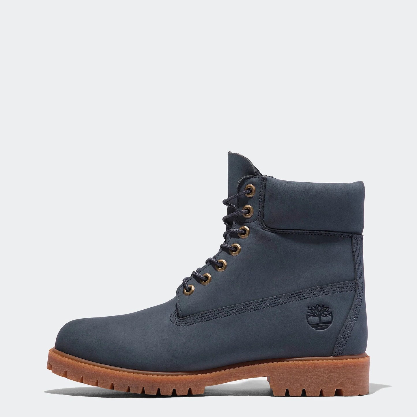 Men's Timberland Heritage 6-Inch Waterproof Boots Dark Blue Nubuck