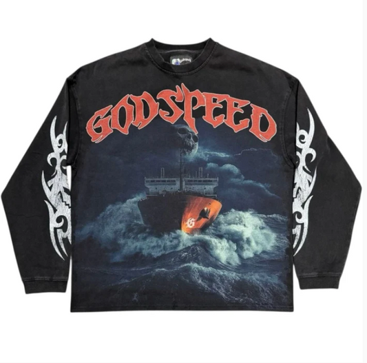 GODSPEED Sea Sick Ls T-Shirt Black