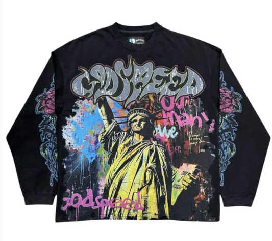 GODSPEED Vandal Ls T-Shirt Black Wash