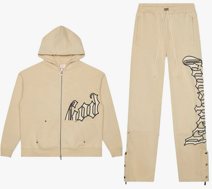 GODSPEED Og Logo Sweatsuit V 2 Creme Bone Boom