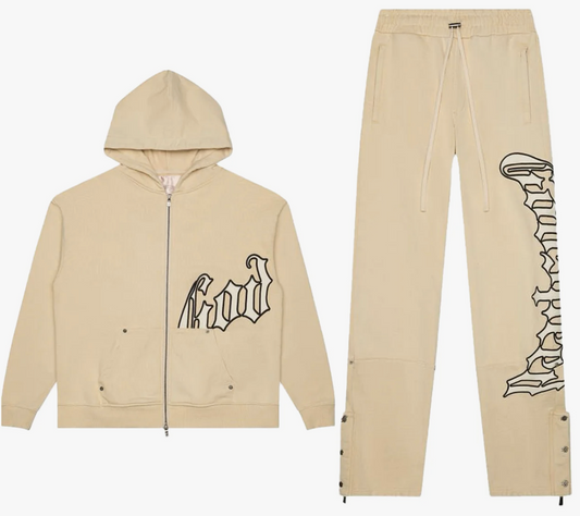 GODSPEED Og Logo Sweatsuit V 2 Creme Bone Boom