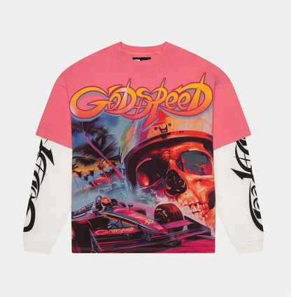 Godspeed Pink F1 Dreams Layered Long Sleeve