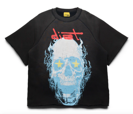 Diet Starts Monday Skull Half Sleeve Tee