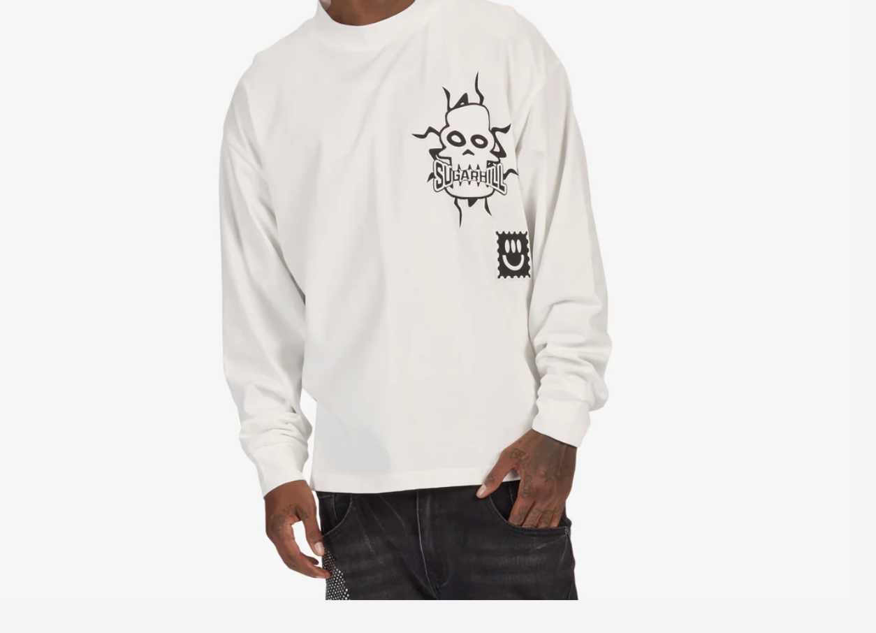 "Floating" Long Sleeve T-Shirt (white)