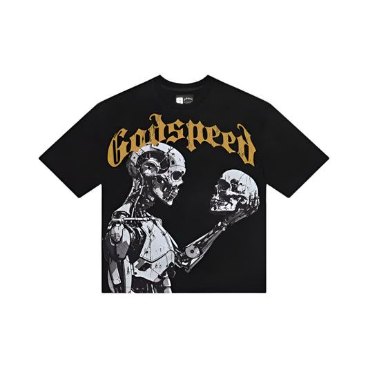 Godspeed Mankind-Vs-Ai-Iii-Short-Sleeve-Black-Yellow